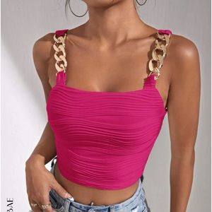 Shein XS Pink Top NWOT